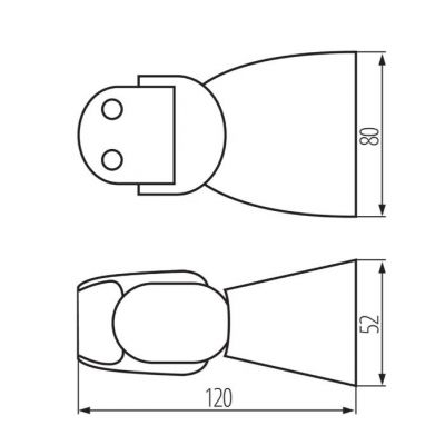 Czujnik ruchu PIR ALER-N IP65 220-240V 37362 biały KANLUX  (37362)